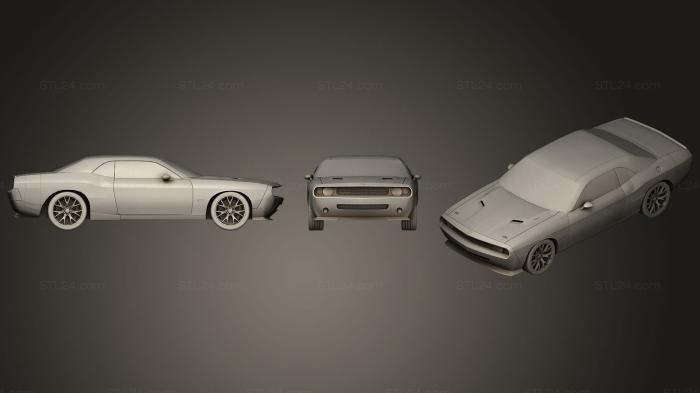Автомобили и транспорт (Dodge Challenger GT, CARS_0373) 3D модель для ЧПУ станка